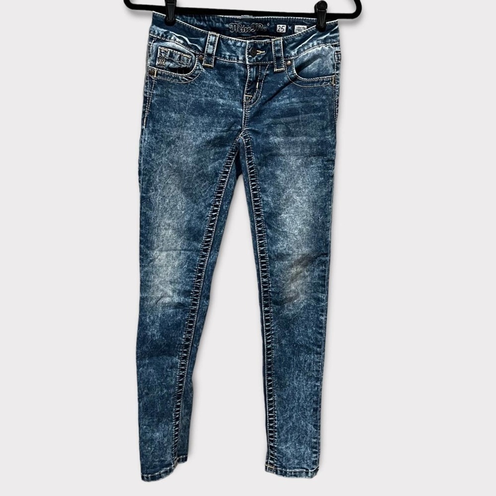 Miss Me JY8643S Stone Wash Signature Skinny Jean size 25